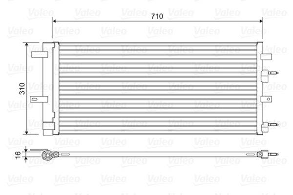 Valeo 822618 Kondensator, Klimaanlage