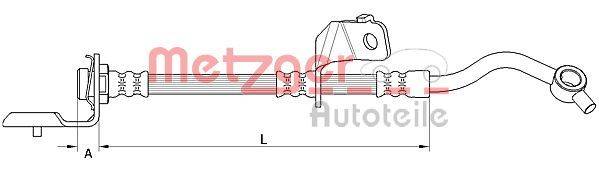Metzger 4110820 Bremsschlauch