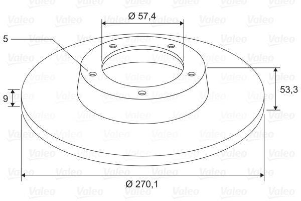 Valeo 197719 Bremsscheibe