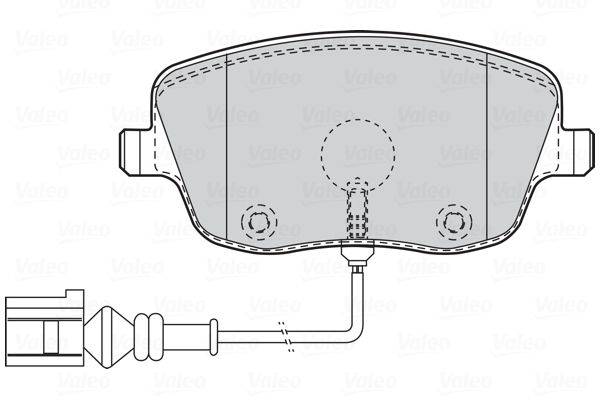 Valeo 301720 Bremsbelagsatz, Scheibenbremse