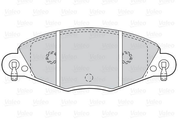 Valeo 302020 Bremsbelagsatz, Scheibenbremse