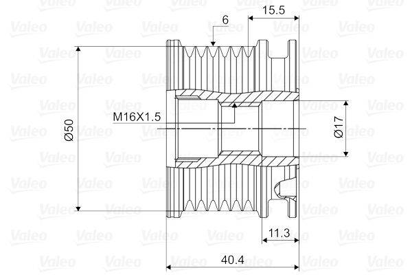 Valeo 588020 Generatorfreilauf