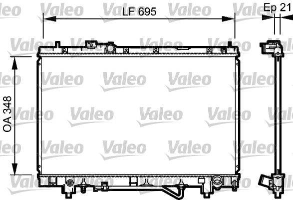 Valeo 732420 Kühler, Motorkühlung