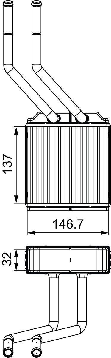 Valeo 811520 Wärmetauscher, Innenraumheizung