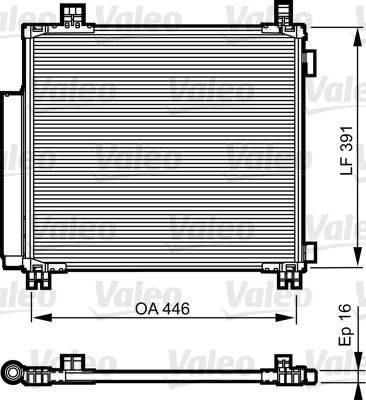 Valeo 814220 Kondensator, Klimaanlage