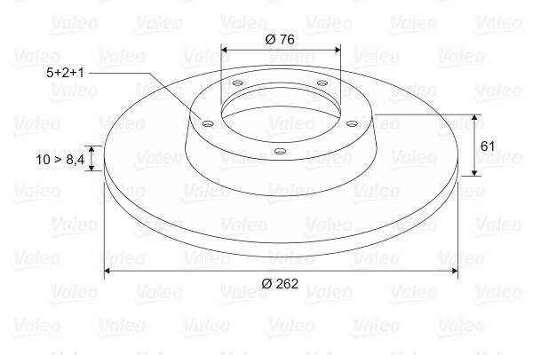 Valeo 197121 Bremsscheibe