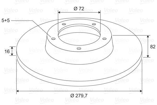 Valeo 197821 Bremsscheibe