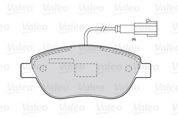 Valeo 301721 Bremsbelagsatz, Scheibenbremse