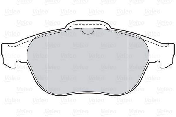 Valeo 302221 Bremsbelagsatz, Scheibenbremse