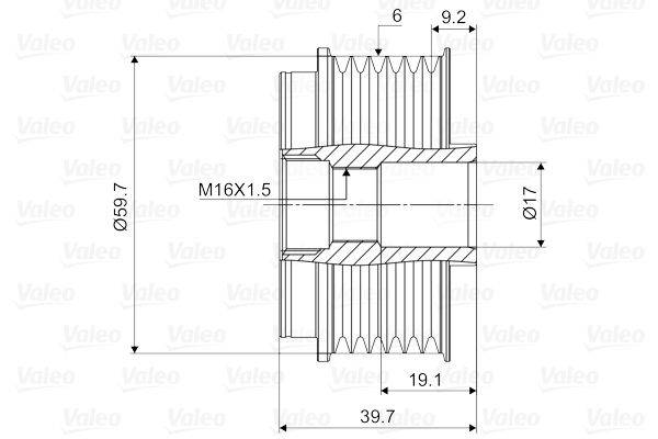 Valeo 588021 Generatorfreilauf