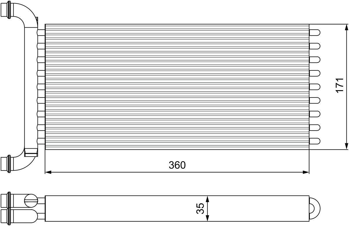 Valeo 811521 Wärmetauscher, Innenraumheizung