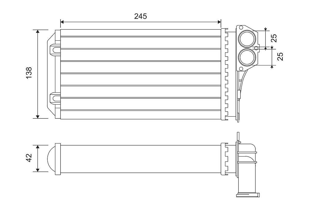 Valeo 812221 Wärmetauscher, Innenraumheizung