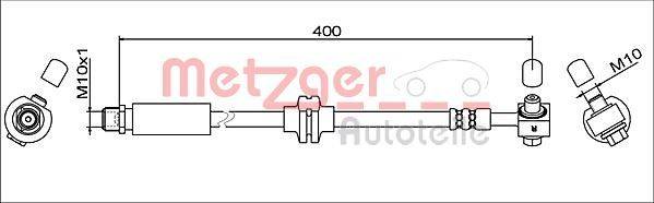 Metzger 4111622 Bremsschlauch