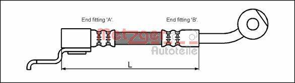 Metzger 4113523 Bremsschlauch