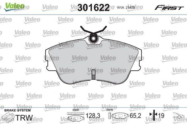 Valeo 301622 Bremsbelagsatz, Scheibenbremse