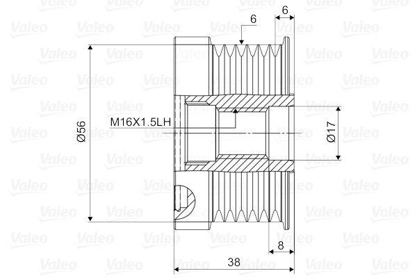 Valeo 588022 Generatorfreilauf