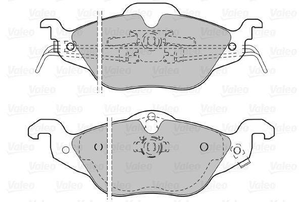 Valeo 598322 Bremsbelagsatz, Scheibenbremse