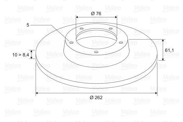 Valeo 197123 Bremsscheibe