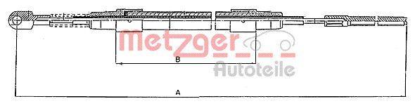 Metzger 10.423 Seilzug, Feststellbremse