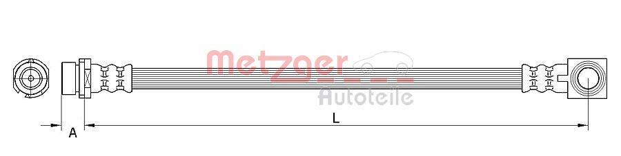 Metzger 4116223 Bremsschlauch
