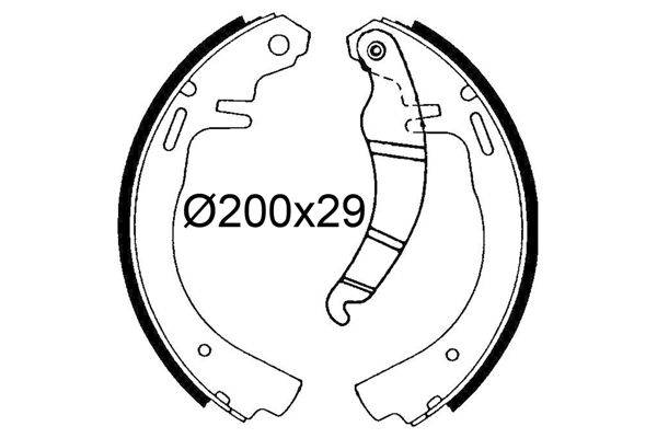 Valeo 564323 Bremsbackensatz