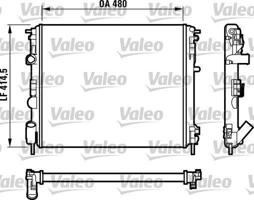 Valeo 732523 Kühler, Motorkühlung