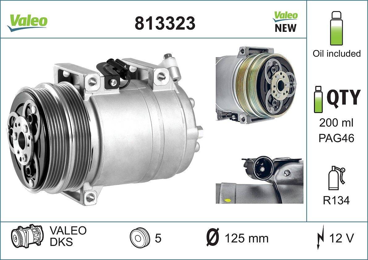 Valeo 813323 Kompressor, Klimaanlage