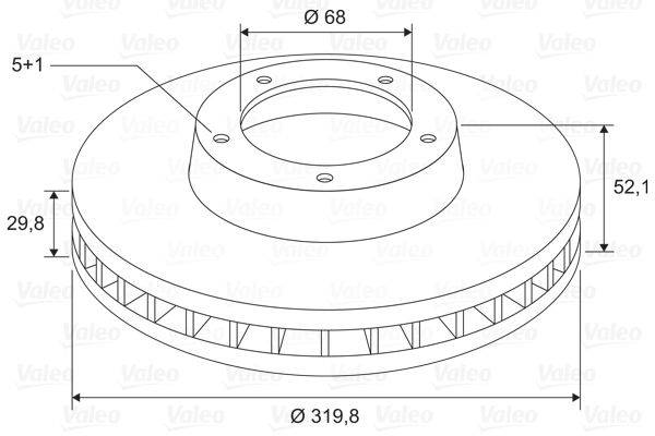 Valeo 197824 Bremsscheibe