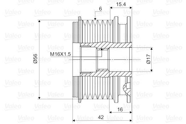 Valeo 588024 Generatorfreilauf