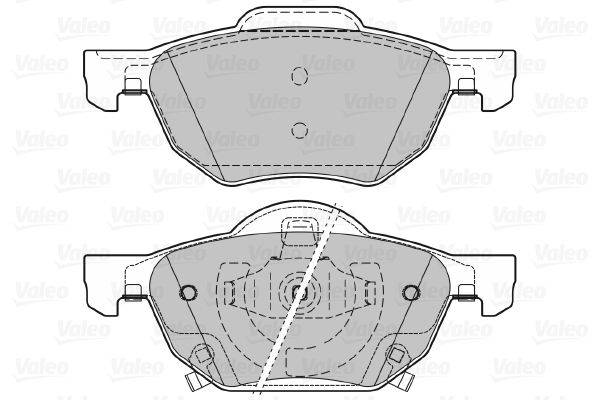 Valeo 598824 Bremsbelagsatz, Scheibenbremse