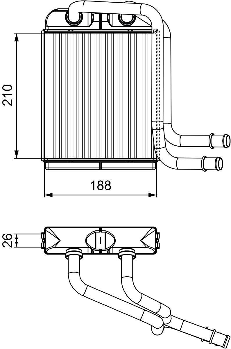 Valeo 811524 Wärmetauscher, Innenraumheizung