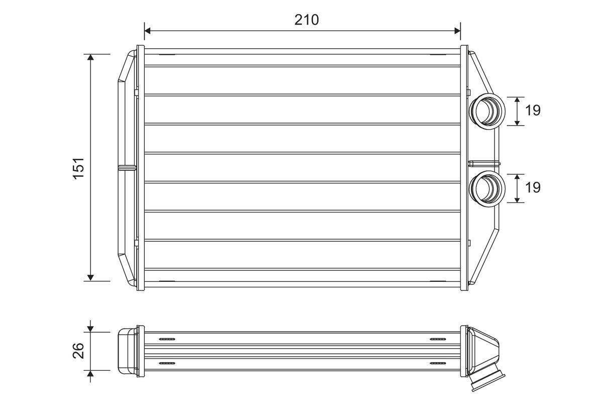 Valeo 811624 Wärmetauscher, Innenraumheizung