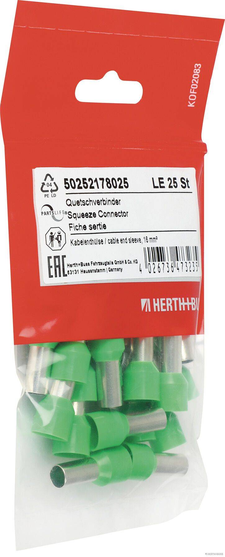 Herth+Buss 50252178025 Quetschverbinder