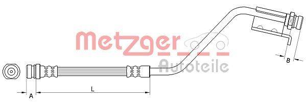 Metzger 4110825 Bremsschlauch