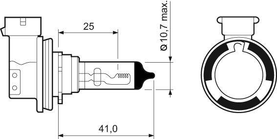 Valeo 032525 Glühlampe, Fernscheinwerfer