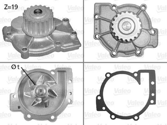 Valeo 506325 Wasserpumpe, Motorkühlung