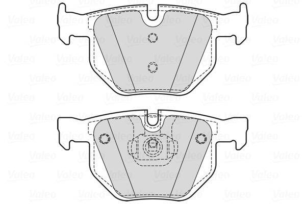 Valeo 601725 Bremsbelagsatz, Scheibenbremse