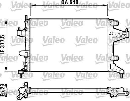 Valeo 732825 Kühler, Motorkühlung