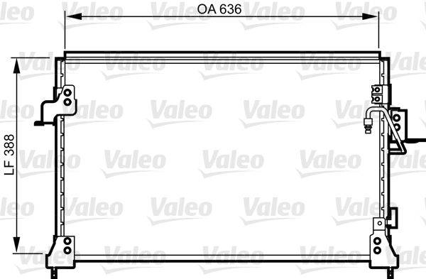 Valeo 818025 Kondensator, Klimaanlage