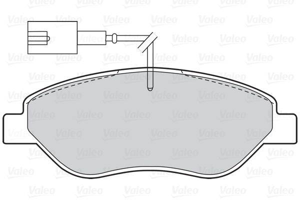 Valeo 302026 Bremsbelagsatz, Scheibenbremse