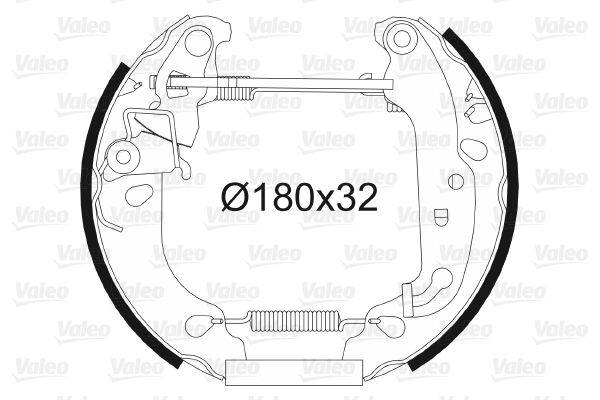 Valeo 554826 Bremsbackensatz