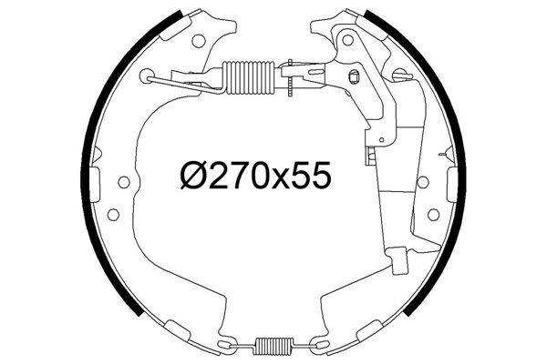 Valeo 554926 Bremsbackensatz