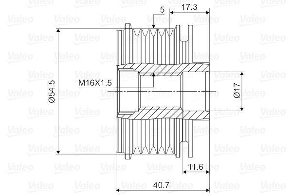 Valeo 588026 Generatorfreilauf
