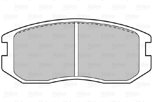 Valeo 598626 Bremsbelagsatz, Scheibenbremse