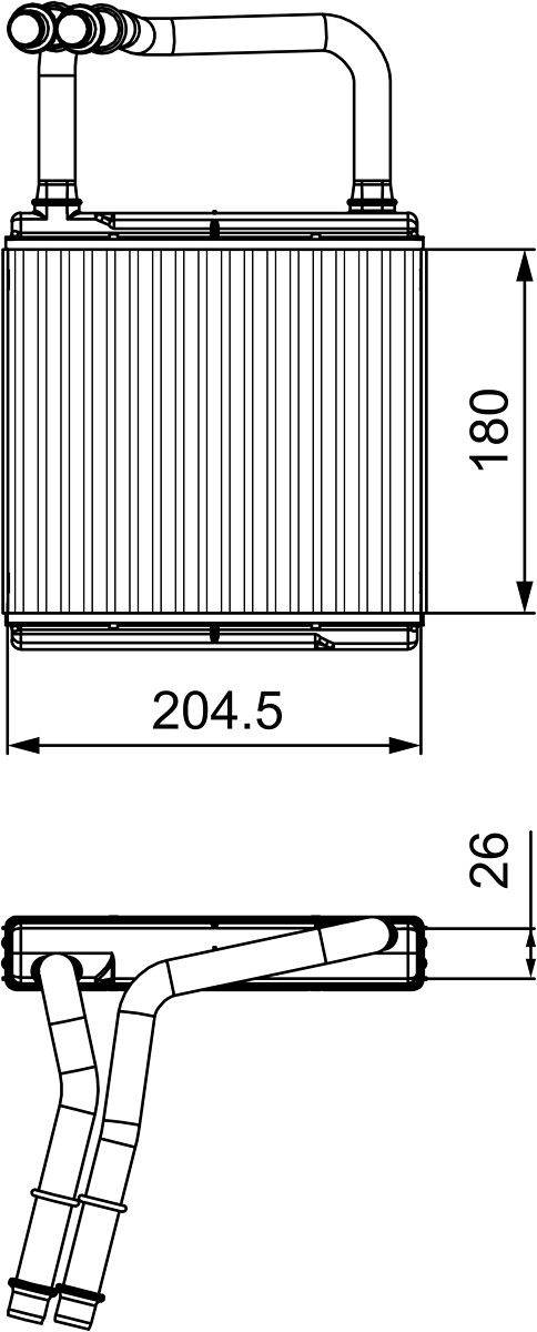 Valeo 811526 Wärmetauscher, Innenraumheizung