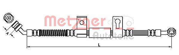 Metzger 4110827 Bremsschlauch