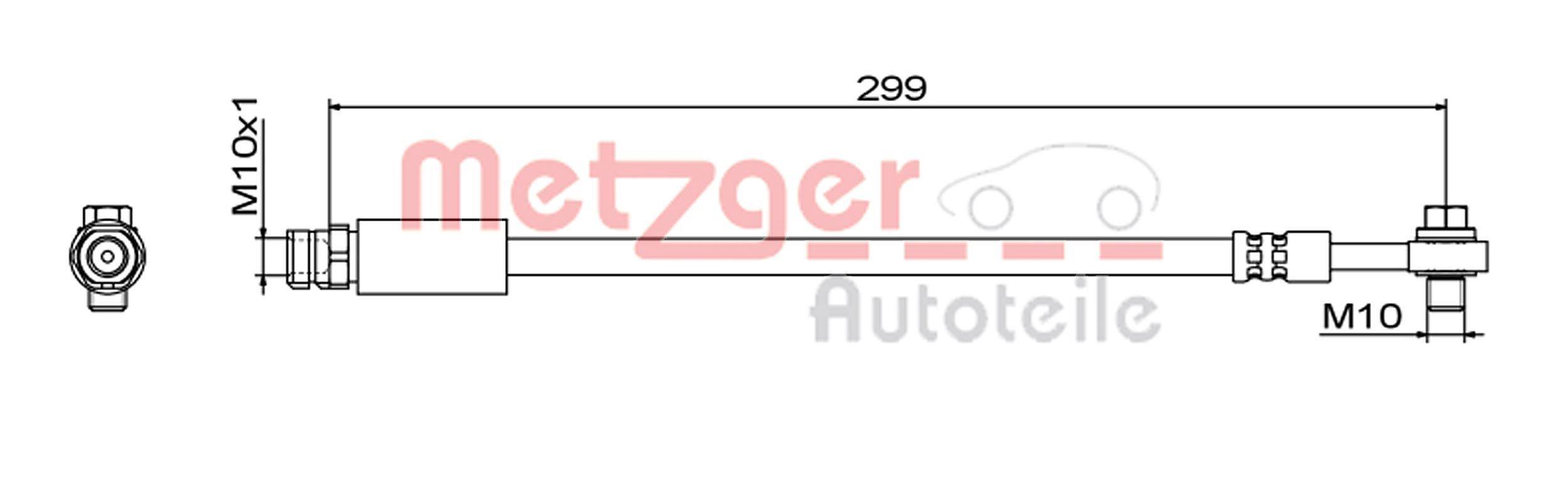 Metzger 4111827 Bremsschlauch