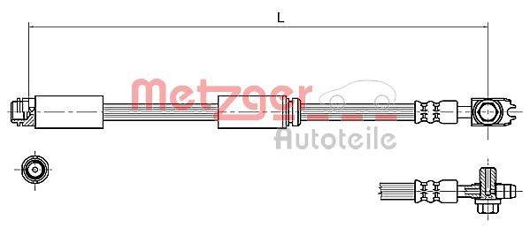 Metzger 4116227 Bremsschlauch