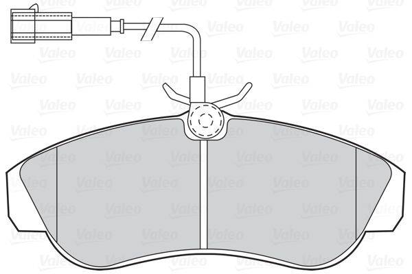 Valeo 302027 Bremsbelagsatz, Scheibenbremse