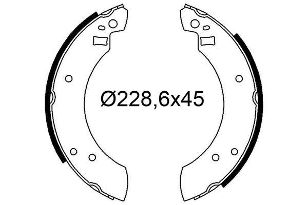 Valeo 564327 Bremsbackensatz